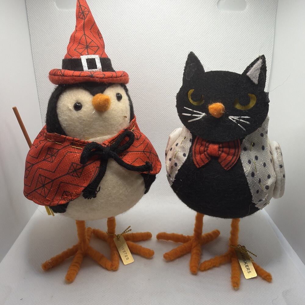 Target Hyde & Eek Featherly Friends Whiskers And Brewster Lot Of 2